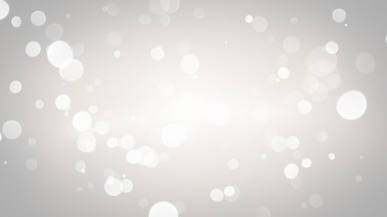 White blurred circles abstract background