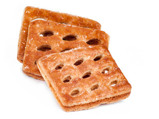Cookies on white
