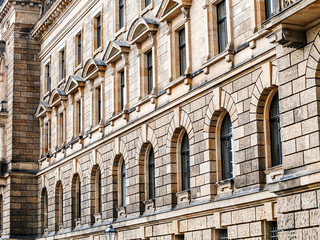 Fototapeta na wymiar Detail of the classic Dresden architecture