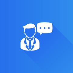 Metro Icon - Businessman talk