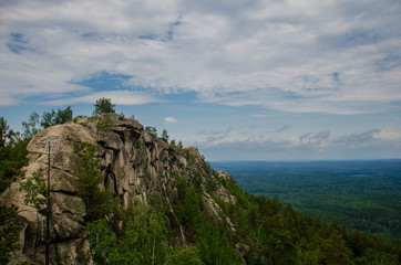 Mountain landscape from the top