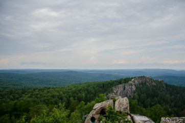 Mountain landscape from the top