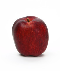 Fresh red apple isolated on a white background
