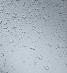 Droplets on a blank surface