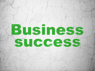 Business concept: Business Success on wall background