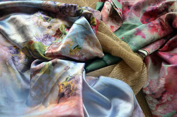 Foulards turcs en soie naturelle