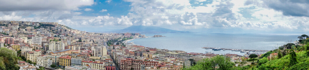 Fototapeta na wymiar Naples gulf with Vesuvio panorama