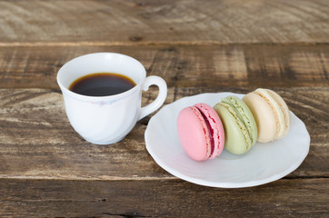 Macarons con café 