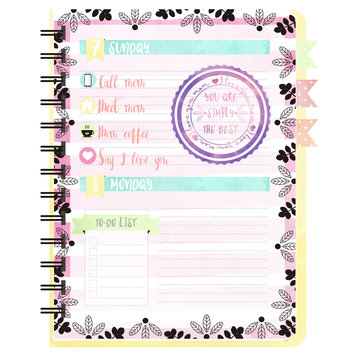 OFFICE AGENDA MOTHER'S DAY ISOLATED