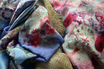 Foulards turcs en soie naturelle