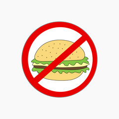 No Hamburger icon vector illustration