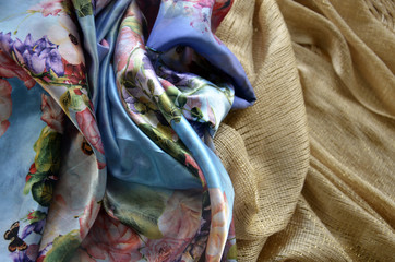 Foulards turcs en soie naturelle