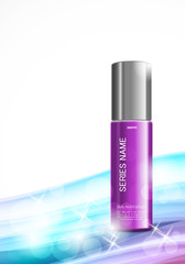 Skin moisturizer cosmetic design template