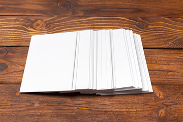 Blank white paper mock up