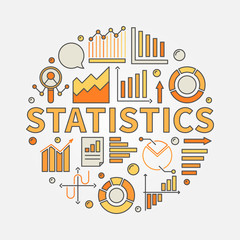 Statistics illustration concept