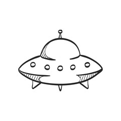 Sketch icon - Flying saucer