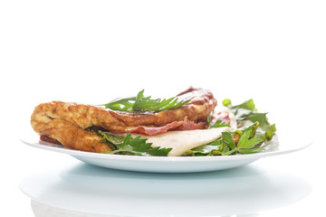 scrambled eggs with fresh herbs