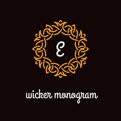 Wicker monogram