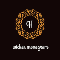 Wicker monogram