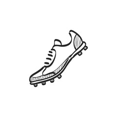 Sketch icon - Soccer Shoe