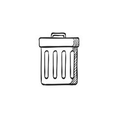 Sketch icon - Recycle can