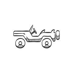 Sketch icon - Military vehicle