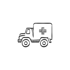 Sketch icon - Military ambulance