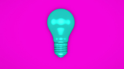 bunte Glühbirne - Konzept Idee, Innovation