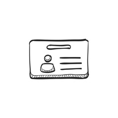 Sketch icon - ID Card