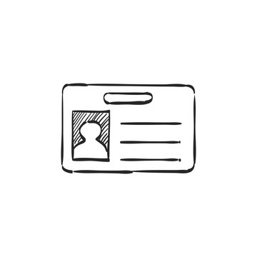 recommend clip art: Sketch icon - ID Card