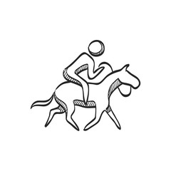 Sketch icon - Horse riding