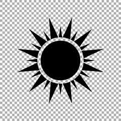 Sun icon vector 
