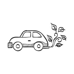 Sketch icon - Green car