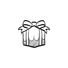 Sketch icon - Gift box