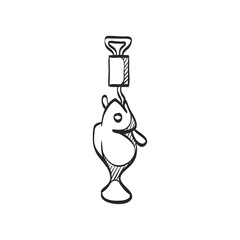 Sketch icon - Fishing scale © puruan