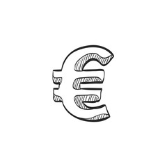 Sketch icon - Euro symbol