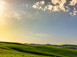 Obraz premium View of Tuscany countryside in spring