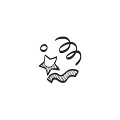 Sketch icon - Confetti