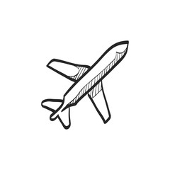 Sketch icon - Airplane