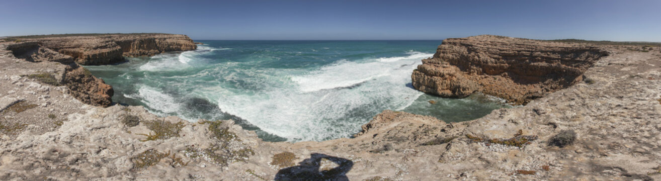 Pano Scenery/A Panorama shot of the West coast of Eyre Peninsula South Australia, Australia,