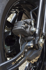 Obraz premium Motorbike engine disk brake