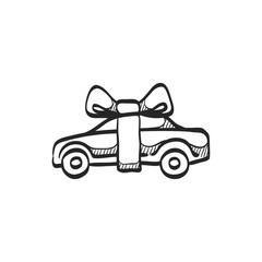 Sketch icon - Car prize