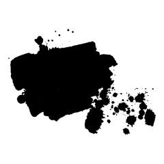 Abstract black ink blot background