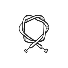 Sketch icon - Bicycle cable