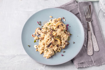 Risotto Fungi mit spargel