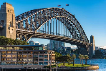 Foto op Plexiglas Sydney Harbour Bridge Sydney Harbour Bridge op zonnige dag