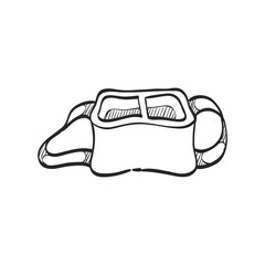 Sketch icon - Camera bag