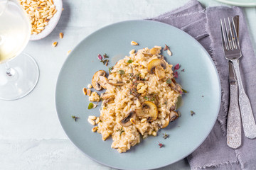 Risotto Fungi mit spargel