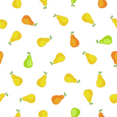 seamless pattern - pear silhouettes
