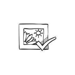 Sketch icon - Printing approval